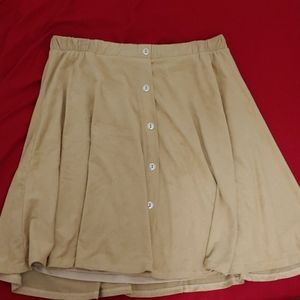 Suede skirt